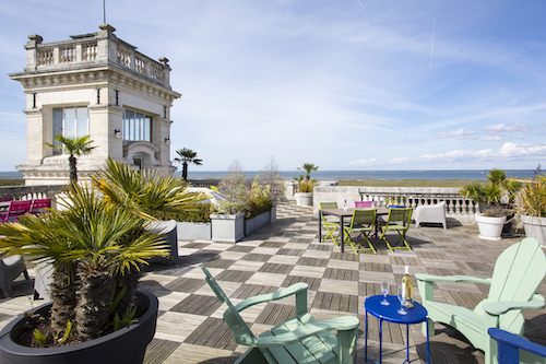 Terrasse rooftop avec vue imprenable sur le bassin d'Arcachon